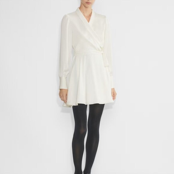 Aritzia Babaton satin dress, M light blue - Picture 1 of 7